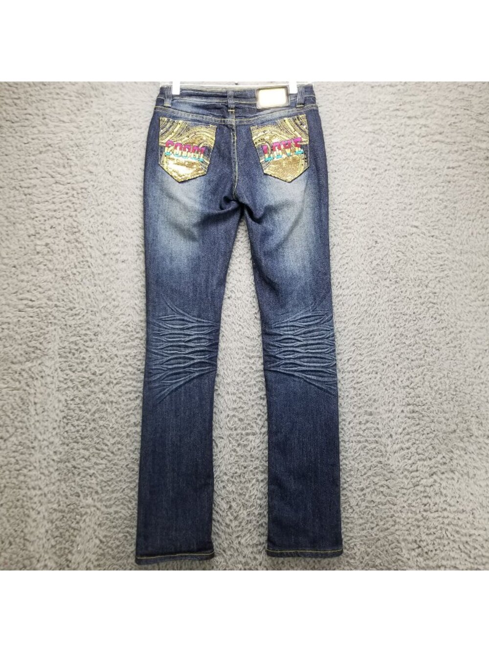 Coogi Jeans Womens 3 Vintage Blue Stretch Slim Straight Y2K*Read*